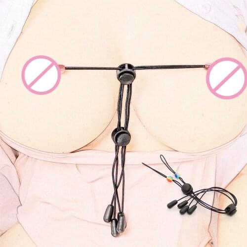 Bdsm Bondage Adjustable Elastic Rope for Adults Games Slave Role Play to Advanced Nipple Clamp Flirt Players Sex Toys