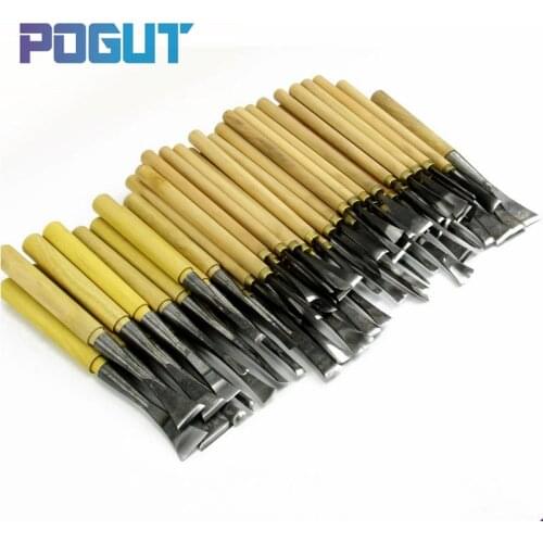 Free Shipping, 62Pcs Hand Wood Carving Tools Chip 31pcs Detail Chisel + 31pcs General Chisel, Made And Ground By Hand