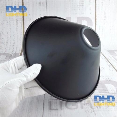 Free shipping D220mm*H85mm E27 lamp shade black finished cage edison lamp shade