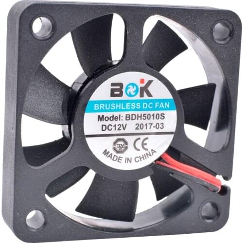 BOK BDH5010S DC 12V 50x50x10mm 2-Wire Server Cooling Fan