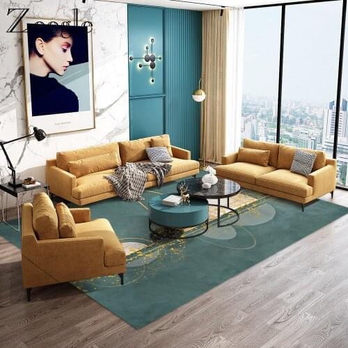 Zeegle Large Size Carpet for Modern Living Room Coffee Table Floor Mat Soft Carpet for Study Room Bedroom Non-slip Cartet Rugs