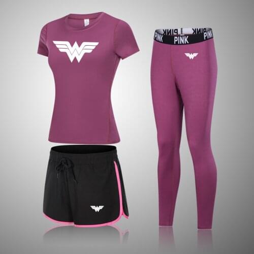 Brand Women Yoga Gym Set Women Sportswear Short Sleeve Top Running Leggings Suit For Sports Fitness Workout Clothes Tracksuit