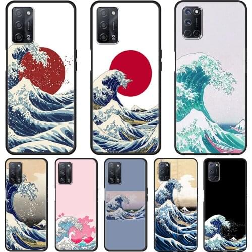 Japan Sea Wave Ocean Kanagawa Phone Case for Oppo A53 A9 2020 A52 A93 Find X2 Lite X3 Reno 3 4 Pro 5G Ace A55 A94 A74 Cover
