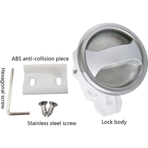 Motorhome Door Lock Caravan Wardrobe Lock Toilet Bathroom Handle Rotating Lock