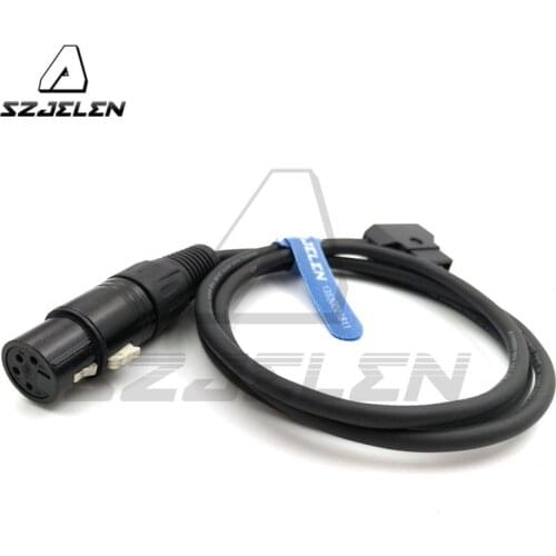 DTAP to XLR 4-pin mother for tvlogic LVM-170A monitor power Coiled cord, ROLAND EDIROL R88 power cable
