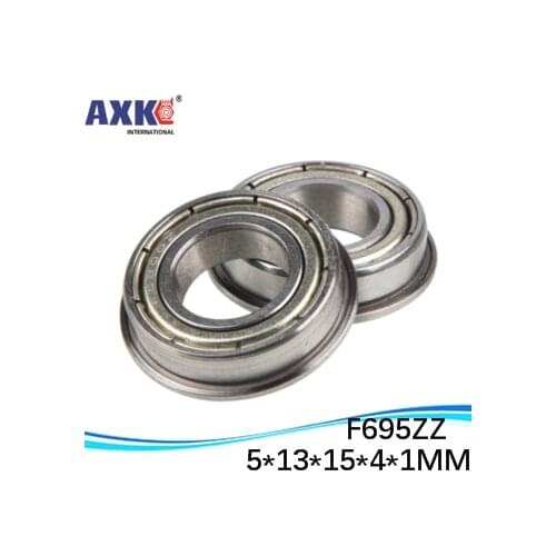 F695ZZ F695-2RS F619/5 DDLF-1350ZZ Flanged Flange Deep Groove Ball Bearings 5*13*15*4*1 mm For VORON Mobius 2/3 3D Printer