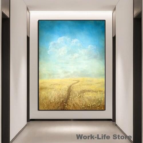 Famous Painter The Road To Heaven Posters And Prints Canvas Painting on Canvas Wall Art Pictures for Living Room Home Decoration