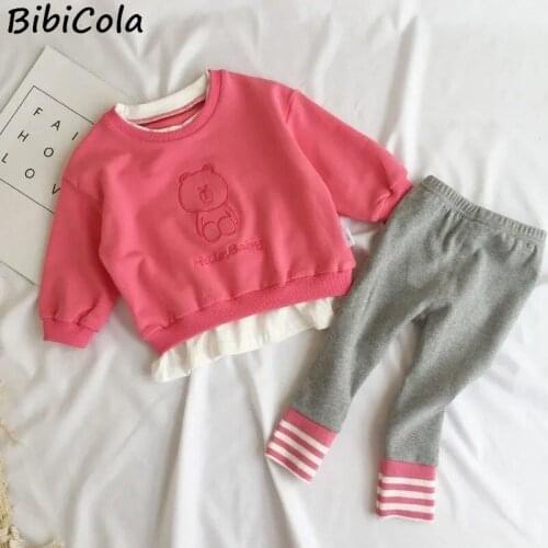 Spring And Autumn Toddler Girl Clothing Sets Children Clothes Kids Top +pants 2pcs Jogging Set