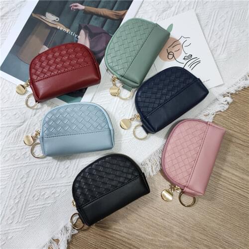 Coin Purse Womens Simple Zipper Card Case Large Capacity Clutch Key Case