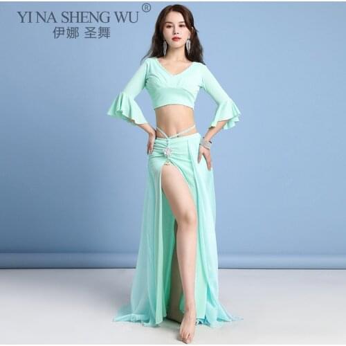 Belly Dance Costume Set Female Elegant Skirt Goddess Oriental Dance Training Suit For Women Bellydancing Performance Clothing