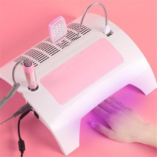 5 In 1 Nail Dryers Lamp Vacuum Cleaner Electric Manicure Dril Gel Nail Lamp Led UV Nail Lamp Manicure Lamp Drying Gel Polish