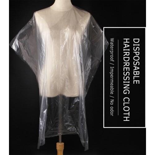50pcs Disposable Hairdressing Hair Cape Cutting Hair Cloth Waterproof Salon Barber Gown Cape Hairdresser Haircut Accessories