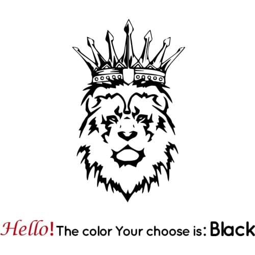 LLY-0501 Creative Car Stickers Design Lion Modeling Decal PVC Auto Bumper Window Waterproof Personality Cars Sticker Decor