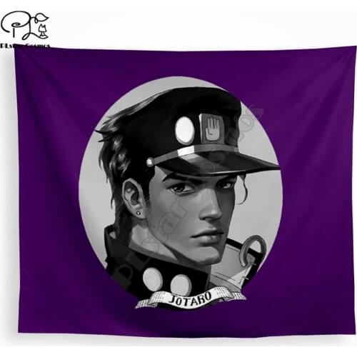 JoJos Bizarre Adventure cartoon characters Blanket Tapestry 3D Printed Tapestrying Rectangular Home Decor Wall Hanging style-3