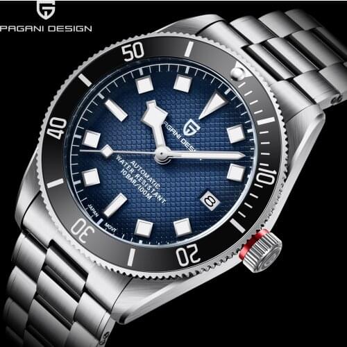 PAGANI DESIGN BB58 Mens Mechanical watches luxury automatic watch For men Luminous Waterproof NH35A clock man Reloj Hombre 2021