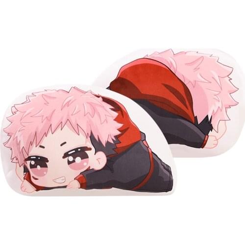 Anime Jujutsu Kaisen Plush Toy Itadori Yuuji Gojo Satoru Cosplay Plushie Doll Soft Stuffed Cushion Throw Pillow Gifts 40x25cm