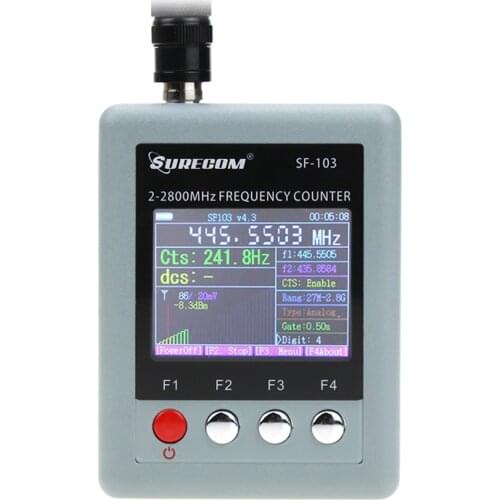 SURECOM SF-103 Portable Frequency Counter Walkie Talkie Frequency Meter 2Gen 2MHz~2.8GHz SF103 For DMR/Analog Two Way Radio