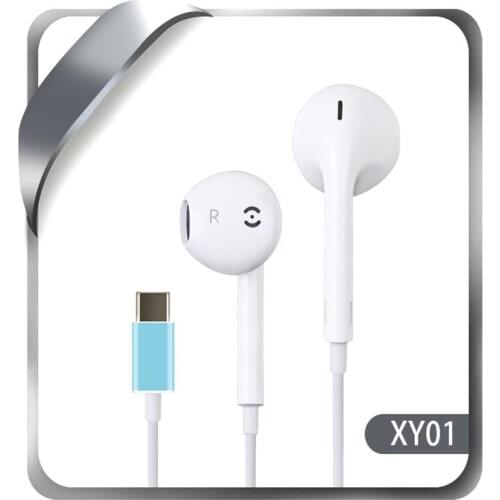 In-Ear Wired Earphones Type-c Headphones Surging Bass For Huawei P30 P20 Pro 9 Mi Oneplus Type C Jack Headset With Mic Earbuds