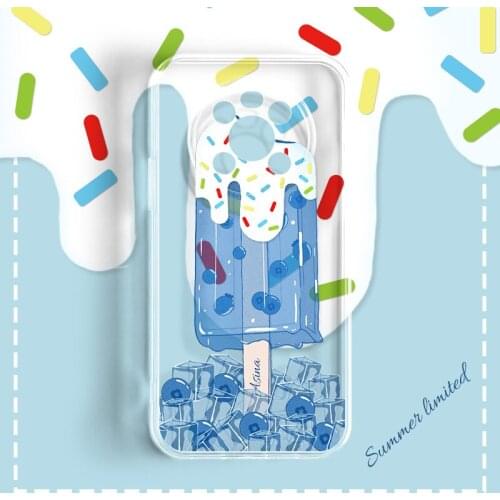 ASINA Transparent TPU Case For Huawei Mate 40 30 Pro Lite Soft Fashion Cute Cover Bumper For Huawei Mate 20 10 Ice Cream Fundas