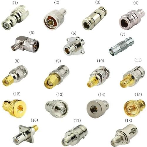 RF Coax Adapter SMA/N/N Type Male Female to BNC Male Female Connector Converter