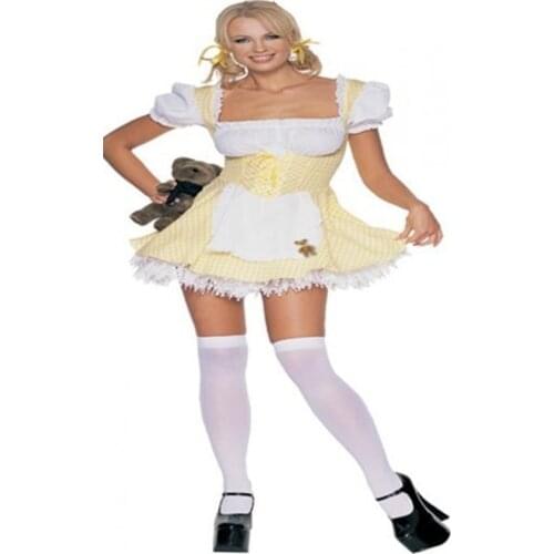 Sexy cosplay German Beer women costume sexy fancy Oktoberfest Dirndl dress exotic halloween apparel women carnival maid costume