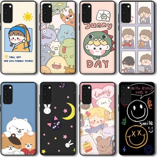 Cute pattern Phone Case for OPPO A72 A53 A92S A52 A92 A91 A93 95 F15 A8 A31 A9 2020 A11X A11 A1k Case Silicone Bumper Cover