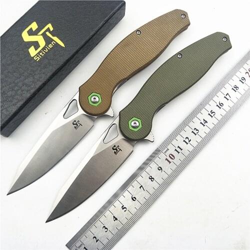 Kesiwo KH41 D2 Folding Knife G10 handle Outdoor camping pocket knife Folding Flipper EDC survival hunting knife Tool