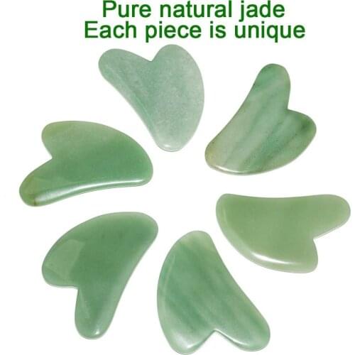 Natural Rose Jade Gouache Scraper Face Lift Massager for Face Gua Sha Board Skin Face Relax Sliming Beauty Eye Neck Thin Lift
