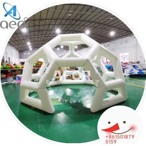 Aeor Football Air Glamping Bubble Tent Inflatable Outdoor Event Transparent Luxury Clear Roof Inflatable Canopy Wedding Tent