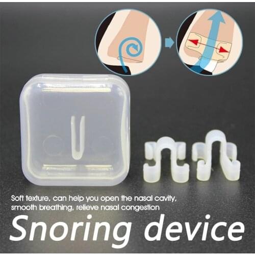 1/2PCS Sleeping Aid Healthy Care Anti-Snoring Device Snore stop Anti-Snoring Apnea Nose Breathe Clip Stop Snore Device