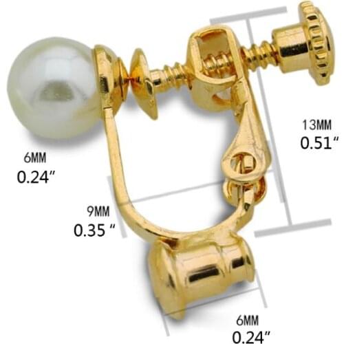 1 Pair Earrings Converters No-pierced Ears Turn Any Stud Into A Clip-On Jewelry