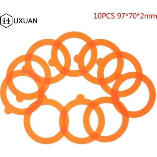 10Pcs Silicone Jar Gaskets Food Storege Jars Replacement Airtight Leak-Proof Rubber Seals Rings Fits Regular Mouth Canning Jars