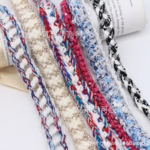 22yards/lot lace craft beads bridal pearls wedding trimmingcording ribbon knit braid plait weave decorative weaving border
