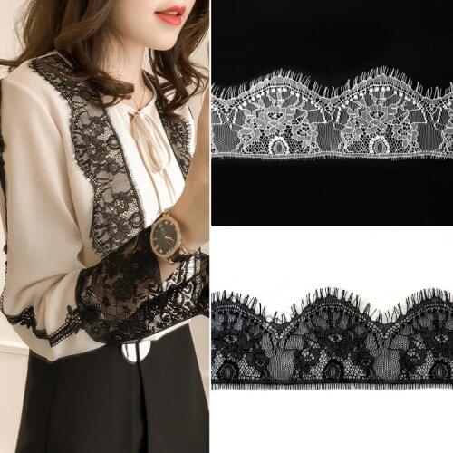 3meters dress crochet lace eyelash lace ribbon width 9cm knit crochet lace trims diy Wedding dress,underwear african lace fabric