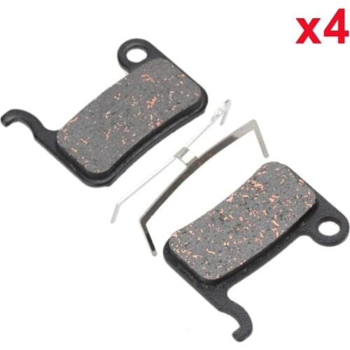 4 Pair Disk brake Pads for XTR M975 M965 M966 LX M585 SLX M665 HONE M601 MTB Bicycle Disc Ceramics Semi-Metallic brake Pads ZOOM