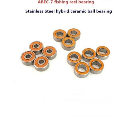 4pcs ABEC7 fishing reel bearing SMR63 SMR74 SMR83 SMR85 SMR95 SMR84 S6700C 2OS -2RS Stainless Steel hybrid ceramic ball bearing