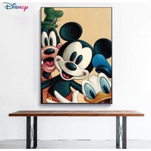 Disney Diamond Painting Mickey Mouse Mickey Minnie Full Diamond Embroidered Mosaic Childrens Handmade Interior Decoration 5DDIY