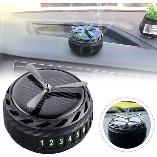 Car Air Freshener Solar Energy Rotating Car Aromatherapy Diffuser Interior Decoration Accessories Diffuser Cars Magnetic Digits