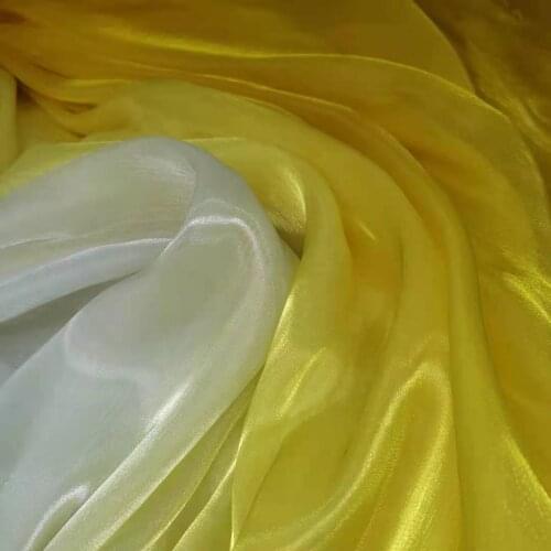 Ombre Organza Shiny Fabric Decoration Glossy Party Supplies Stage Cosplay Background DIY Sewing Doll Gauze
