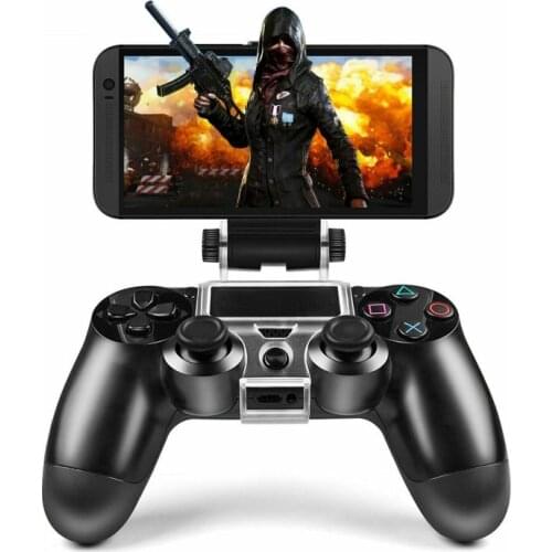 2 In 1 Holder For PS4 Controller Cell Phone Clip PUBG Holder Mount Bracket Stand For IPhone Xiaomi Huawei For Samsung Oppo