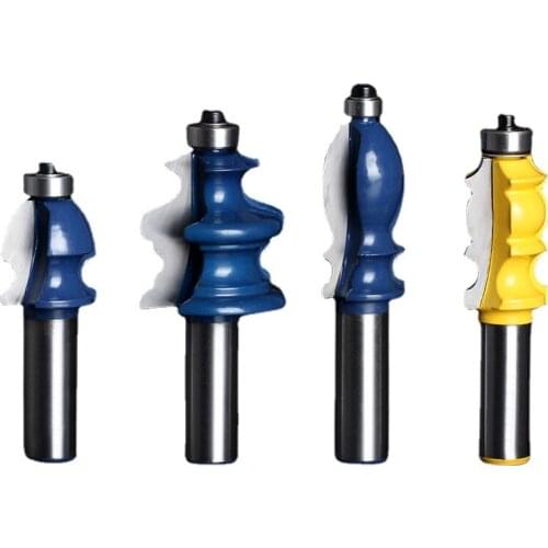 1pcs 1/2 Inch 12.7mm Shank Flower Shaped Milling Cutter for Cupboard Wardrobe Door Plate Diy Woodworking Tools Router Bits