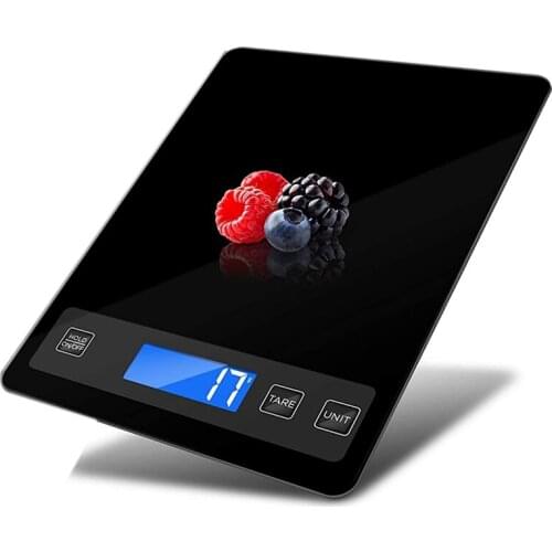 Kitchen Scales, Digital Kitchen Scales 15Kg, USB Charging, Baking Scales, Extra Large Weighing Surface