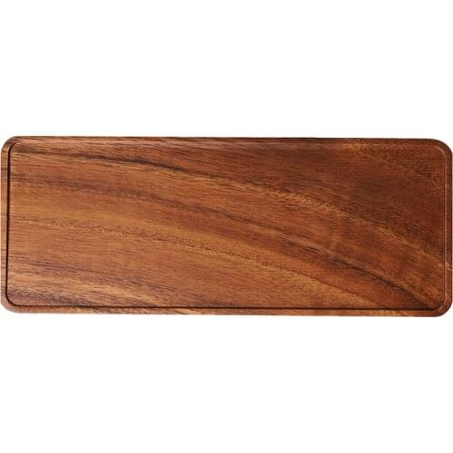 LUDA South American Walnut Tray, Solid Wood Wooden Afternoon Tea Tray, Fruit Tray, Coffee Shop Simple Snack Tray
