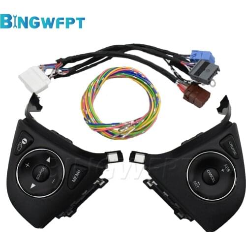 A Set (Left+Right) For Honda Fit 2015-2018 Audio Radio Remote Cruise Control Button Steering Wheel Control Switch Buttons