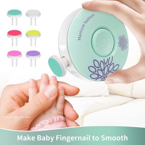 Fingernail Grinder Electric Lime Hygiene Kit Care Product for Baby Nails Care Trimmer Safe Nail Cutter Tools for Newborn Baby