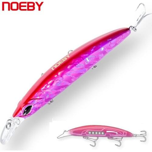 NOEBY New Arrival Artificial Baits 11cm 19g Floating Minnow Fishing Lure Goods for Fishing Tackle NBL9497