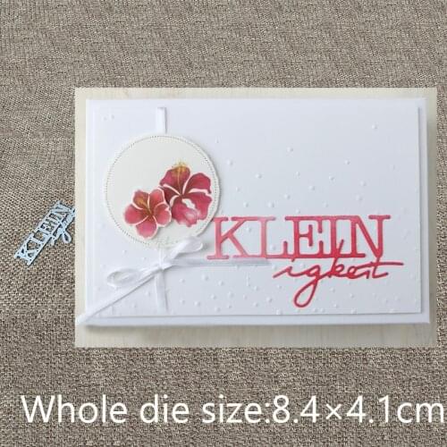 New Design Craft Metal Cutting Die cut dies German small thing letters scrapbook Album Paper Card Craft Embossing die cuts