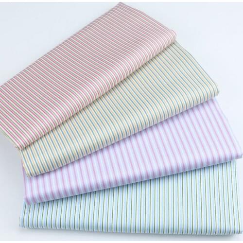 Stripe Fabric Cotton Fabric For Baby Crib Bedding Pillows Blanket Cushions DIY Sewing Material Patchwork Quilting Fabric D30