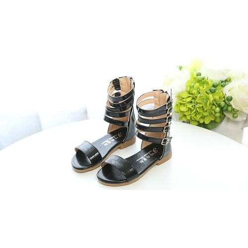 Top quality Girls Roman Sandals Bicrofiber Girls shoes Fashion Children Shoes Gladiator Baby sandals Free shipping
