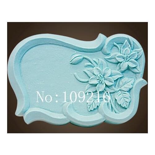 Wholesale!!!1pcs Two Small Flowers Lace (ZX1608) Silicone Handmade Soap Mold Crafts DIY Mold